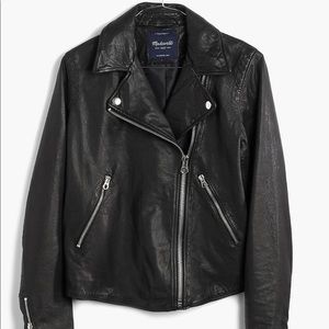 Madewell Washed Leather Motorcycle Jacket